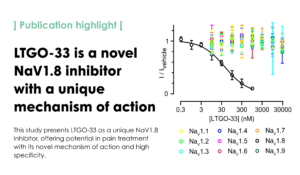 Pharmacologic Characterization of LTGO-33, a Selective Small Molecule Inhibitor of the Voltage-Gated Sodium Channel NaV1.8 with a Unique Mechanism of Action