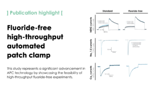 Fluoride-free high-throughput automated patch clamp